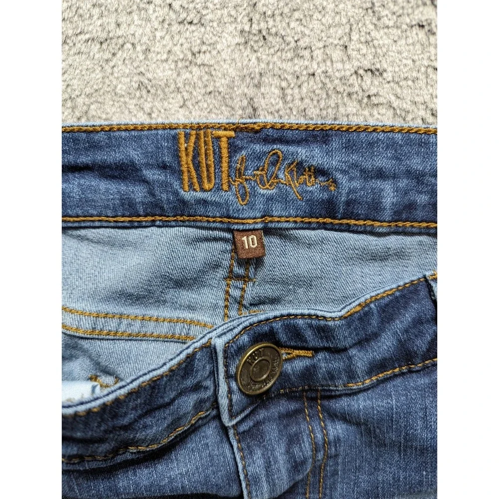 Kut from the Kloth Straight Leg Jeans - Medium Blue Wash - Picture 3 of 14